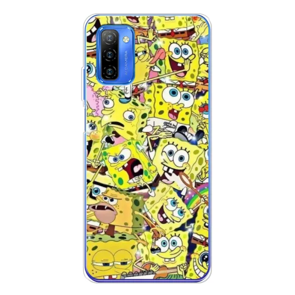 Чехол с принтом «Эмоции Спанч Боба» для Ulefone Note 12 Чехол с принтом «Эмоции Спанч Боба» для Ulefone Note 12