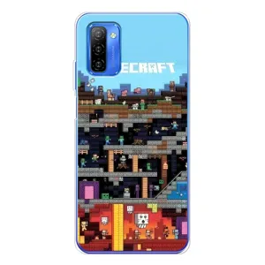 Чехол Майнкрафт на Ulefone Note 12 (AlphaPrint) Minecraft (фон Minecraft)