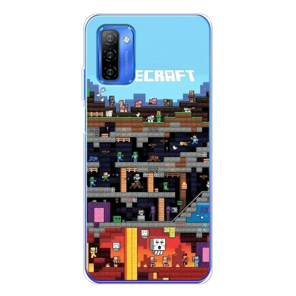 Чохол з принтом «фон Minecraft» для Ulefone Note 12
