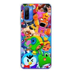 Чехол для Ulefone Note 12 Бравл Старс (VPrint) (герои Бравл Старс)