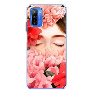 Чехлы (ART) Цветы на Ulefone Note 12 (VPrint) (Глаза в цветах)