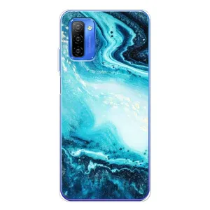 Мраморный чехол на Ulefone Note 12 (VPrint) (Голубой мрамор)