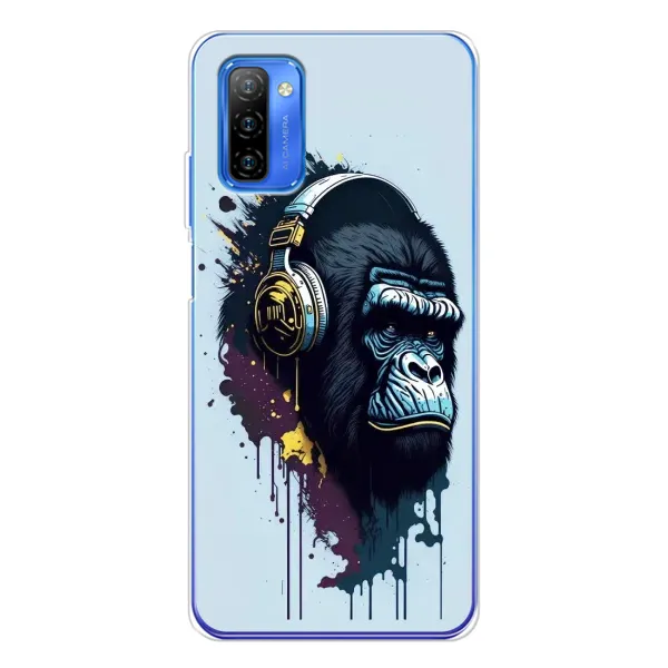 Чехол с принтом «Горилла в наушниках» для Ulefone Note 12
