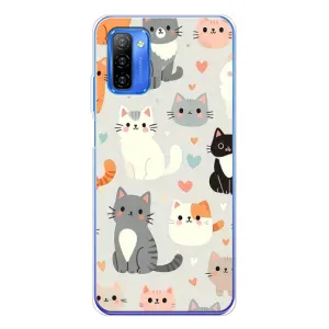 Чехол с рисунком кот на Ulefone Note 12 (Коллаж котов)
