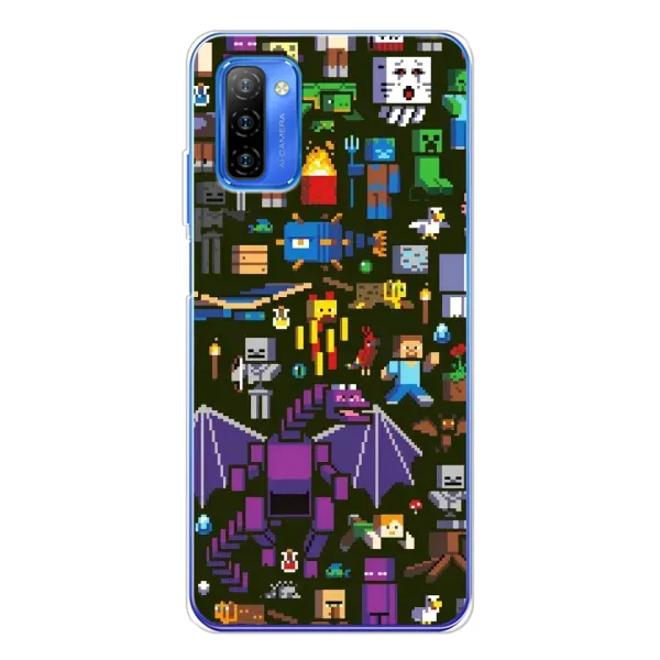 Чохол з принтом «Колаж Майнкрафт» для Ulefone Note 12
