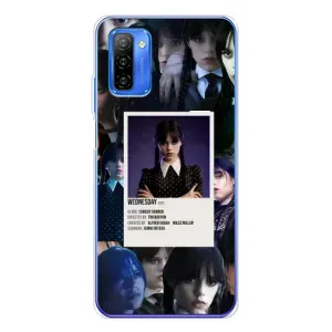 Чехлы Венсдей на Ulefone Note 12 Уэнсдей (AlphaPrint) (коллаж Уэнздей)