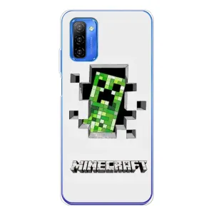 Чехол Майнкрафт на Ulefone Note 12 (AlphaPrint) Minecraft (крипер Майнкрафт)