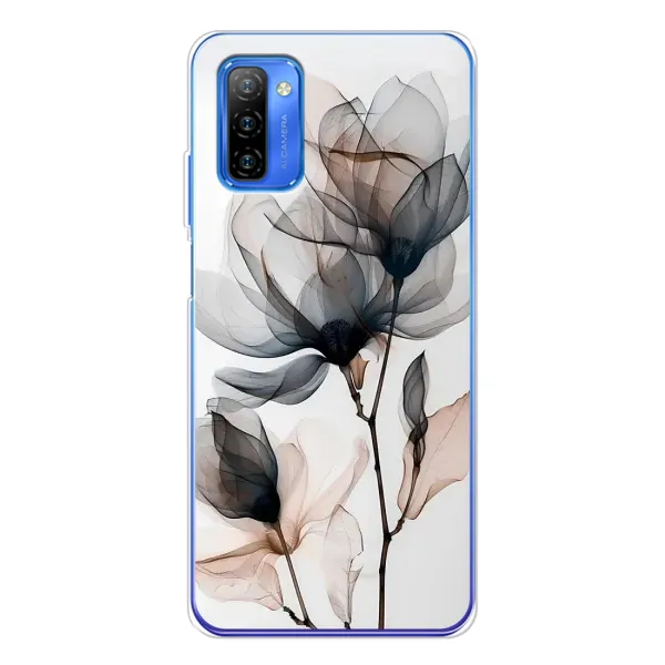 Чехол с принтом «Цветы на белом» для Ulefone Note 12 Чехол с принтом «Цветы на белом» для Ulefone Note 12