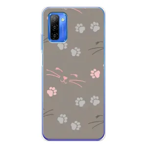 Чехол с рисунком кот на Ulefone Note 12 (Лапы и усы)