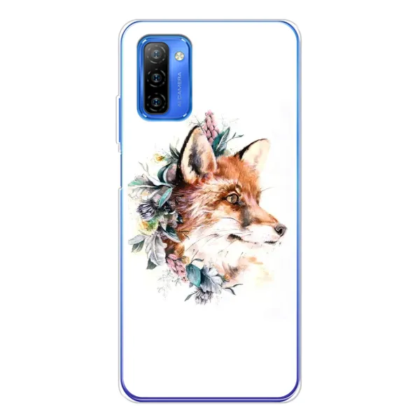 Чехол с принтом «Лисичка в цветочках» для Ulefone Note 12 Чехол с принтом «Лисичка в цветочках» для Ulefone Note 12