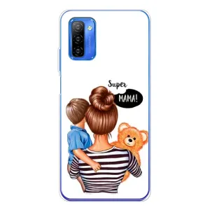 Чехол с печатью для Ulefone Note 12 - (Мама с ребенком) (AlphaPrint) (Мама с сыном)