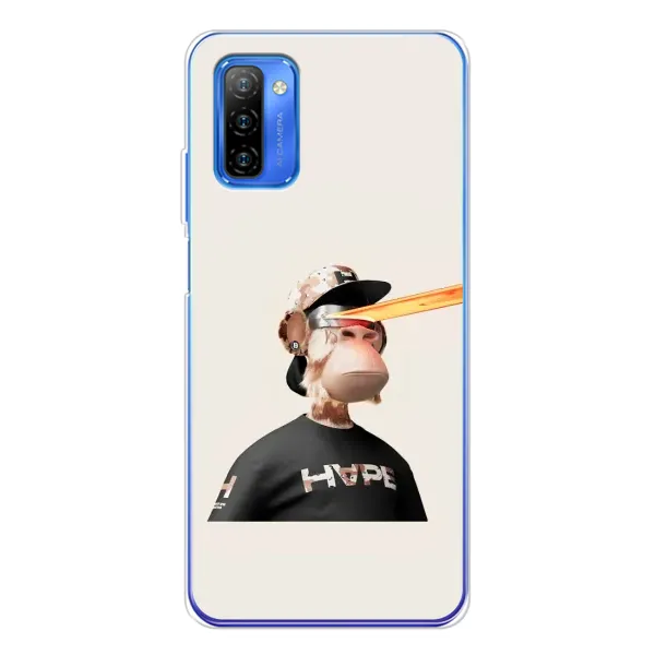 Чехол с принтом «обезьяна NFT в очках» для Ulefone Note 12