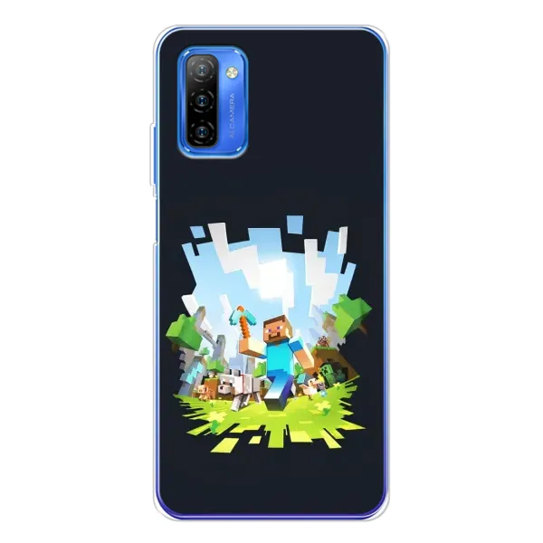Чохол з принтом «персонажі Minecraft» для Ulefone Note 12