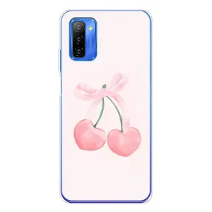 Чехол с розовым рисунком для Ulefone Note 12 (Розовые вишни)