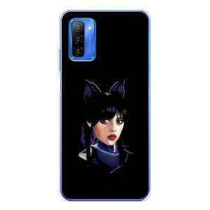 Чехлы Венсдей на Ulefone Note 12 Уэнсдей (AlphaPrint) (серьезная Уэнздей)