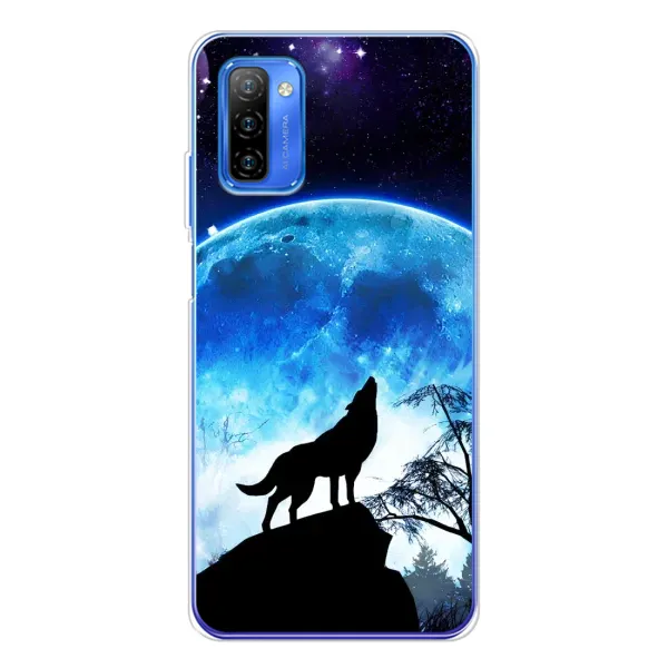 Чехол с принтом «Волк на луну» для Ulefone Note 12 Чехол с принтом «Волк на луну» для Ulefone Note 12