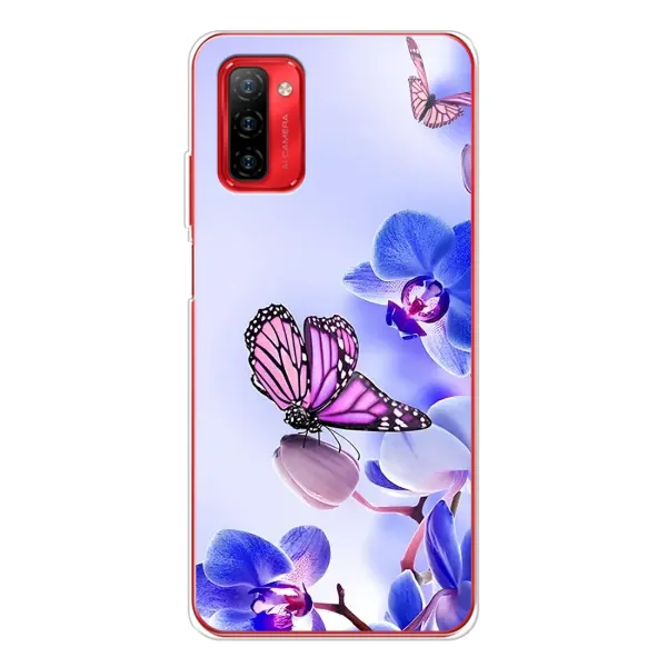 Чехол с принтом «Бабочка на цветочке» для Ulefone Note 12P