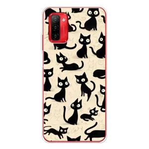 Чехол с рисунком кот на Ulefone Note 12P (Черные коты)