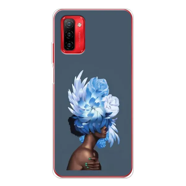 Чехол с принтом «Цветы на голове» для Ulefone Note 12P