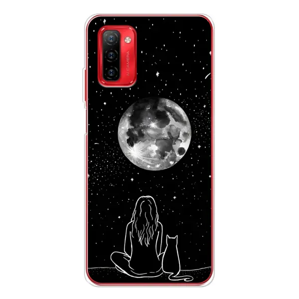 Чохол з принтом «Дівчина з котом» для Ulefone Note 12P Чохол з принтом «Дівчина з котом» для Ulefone Note 12P