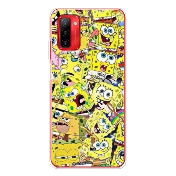 Чехол с принтом «Эмоции Спанч Боба» для Ulefone Note 12P Чехол с принтом «Эмоции Спанч Боба» для Ulefone Note 12P