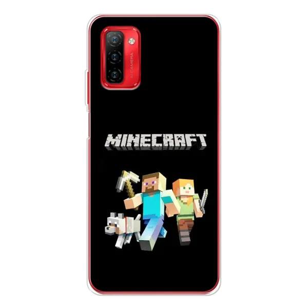 Чехол с принтом «герои Minecraft» для Ulefone Note 12P