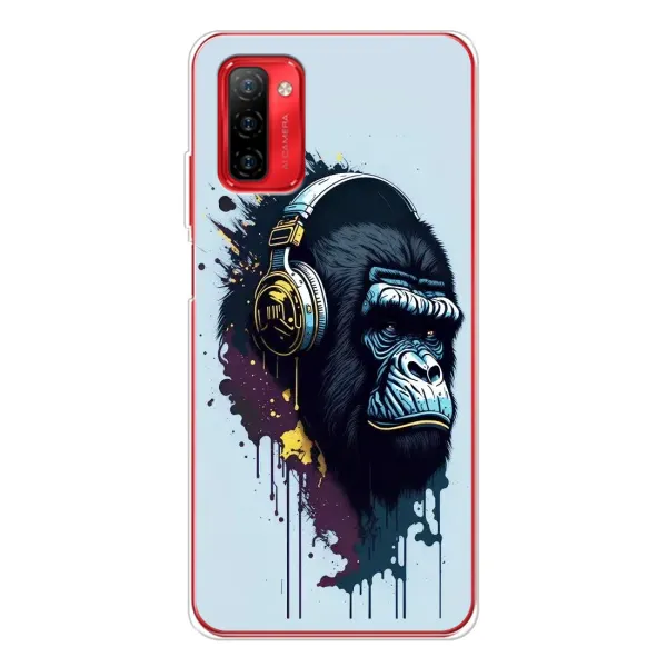 Чохол з принтом «Горила в навушниках» для Ulefone Note 12P