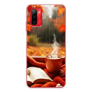 Чохол з унікальним дизайном 'Осінь з кавою' для Ulefone Note 12P (Кава і дощ)