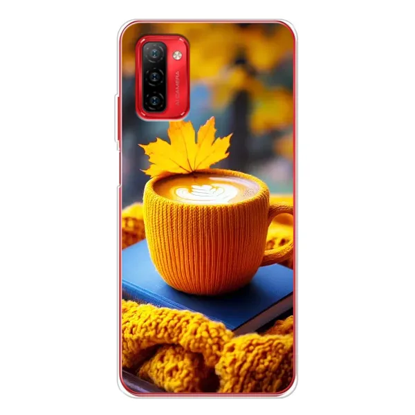 Чехол с принтом «Кофе на желтом пледе» для Ulefone Note 12P