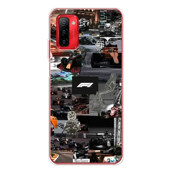 Чехол с принтом «Гоночный коллаж Ф1» для Ulefone Note 12P