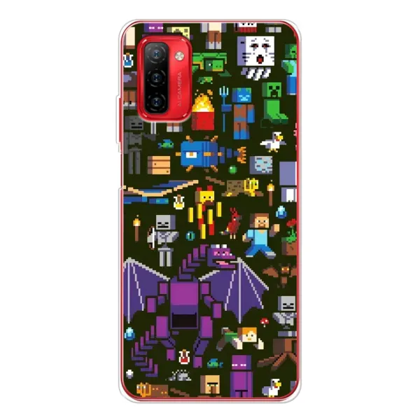 Чехол с принтом «Коллаж Майнкрафт» для Ulefone Note 12P