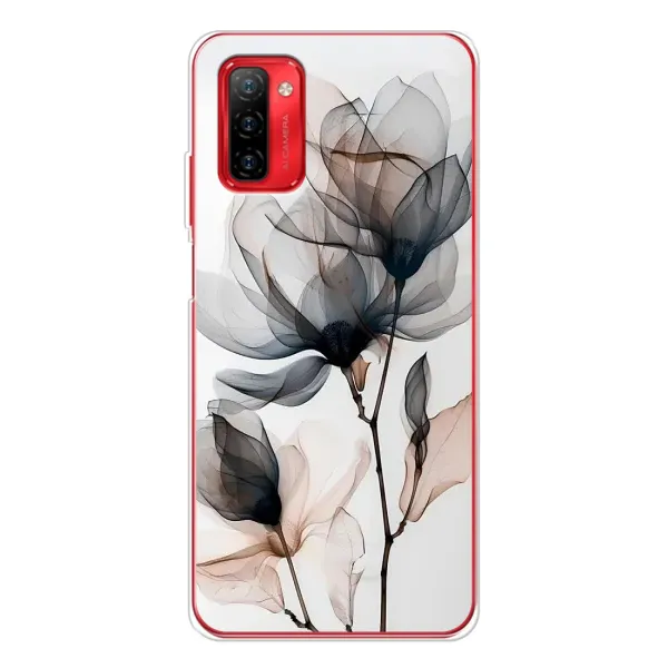 Чехол с принтом «Цветы на белом» для Ulefone Note 12P