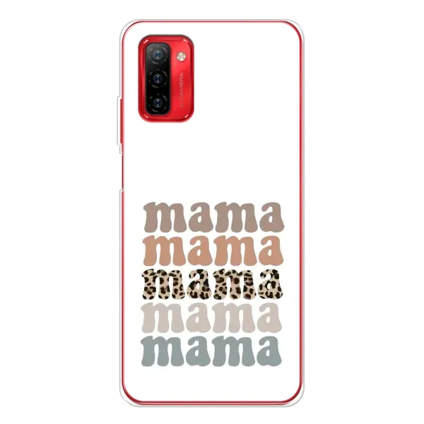 Чехол с принтом «Текстовый коллаж мама» для Ulefone Note 12P