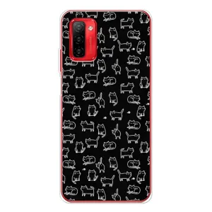 Чехол с принтом для Ulefone Note 12P (AlphaPrint) Модные коты (Меленькие котики)