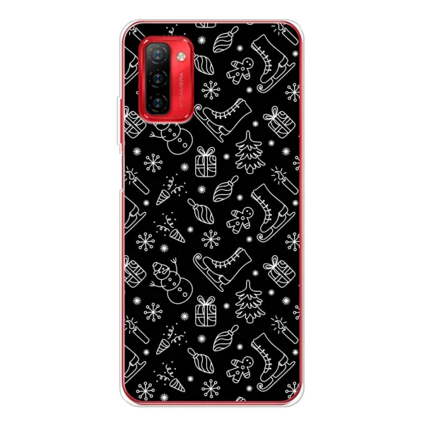 Чехол с принтом «Новогодний фон» для Ulefone Note 12P