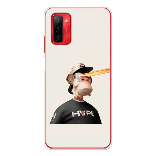 Чехол с принтом «обезьяна NFT в очках» для Ulefone Note 12P