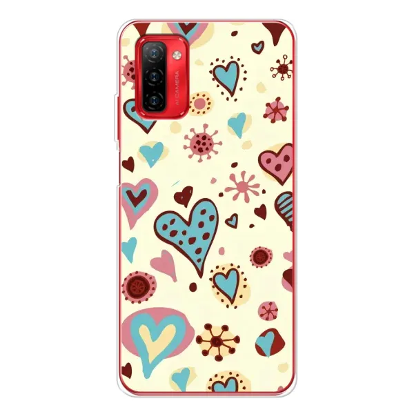 Чехол с принтом «Сердечки» для Ulefone Note 12P