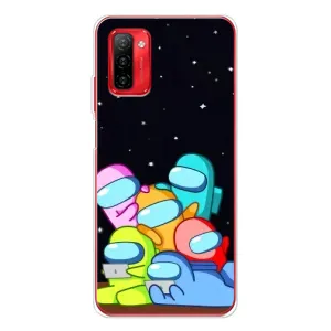 Чехол Амонг Ас для Ulefone Note 12P (AlphaPrint) (Скины в космосе)