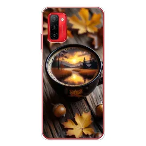 Чохол з унікальним дизайном 'Осінь з кавою' для Ulefone Note 12P (Темна кава)