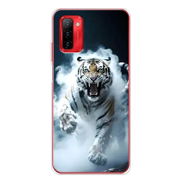 Чехол с принтом «Белый тигр в дыму» для Ulefone Note 12P Чехол с принтом «Белый тигр в дыму» для Ulefone Note 12P