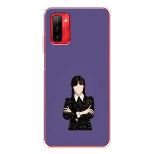 Чехлы Венсдей на Ulefone Note 12P Уэнсдей (AlphaPrint) (Уэнздей в черном)