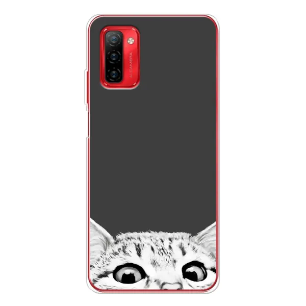 Чехол с принтом «Выглядывает кот» для Ulefone Note 12P