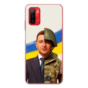 Чохол для Ulefone Note 12P (AlphaPrint - с принтом Зеленського) (Зеленский солдат)