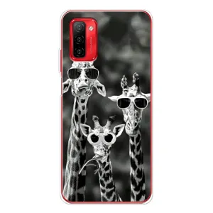 Силіконовий чохол з КАРТИНКАМИ літо для Ulefone Note 12P (AlphaPrint) (Жирафи в окулярах)