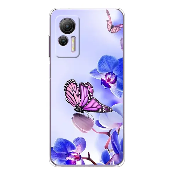 Чехол с принтом «Бабочка на цветочке» для Ulefone Note 14