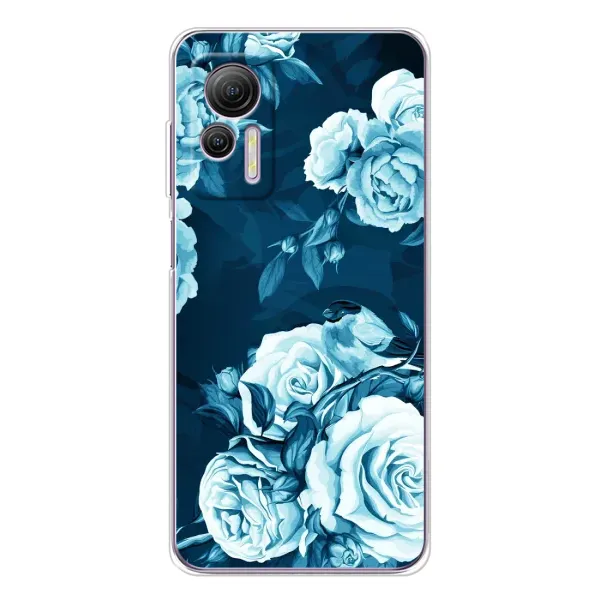 Чехол с принтом «Голубые Бутоны» для Ulefone Note 14