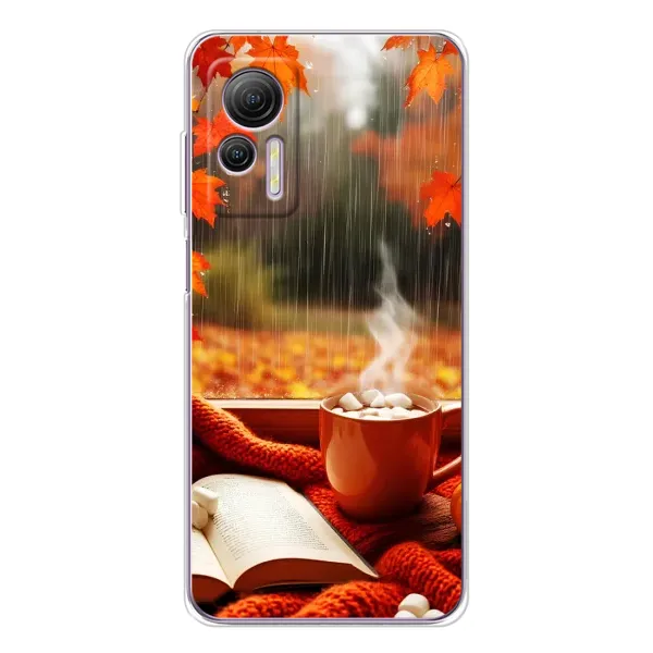 Чохол з принтом «Кава і дощ» для Ulefone Note 14