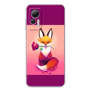 Чохли з картинкою Лисичка для Ulefone Note 14 (VPrint) (Лиса з трояндою)