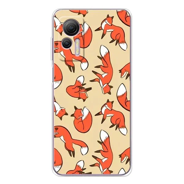 Чохол з принтом «Лисички» для Ulefone Note 14