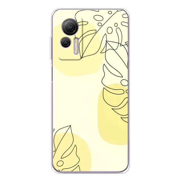 Чохол з принтом «Жовта монстера арт» для Ulefone Note 14